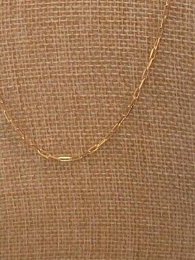24” Gold Paperclip Chain Necklace | 925 Sterling Silver